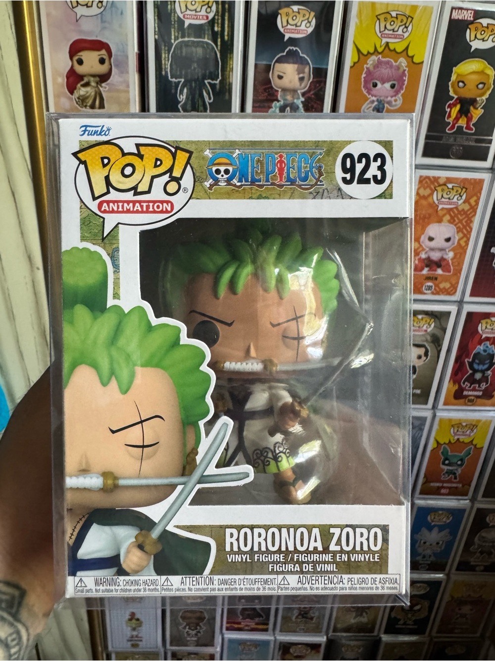 Funko Pop! Roronoa Zoro Vinyl Figure - Green, White, Black